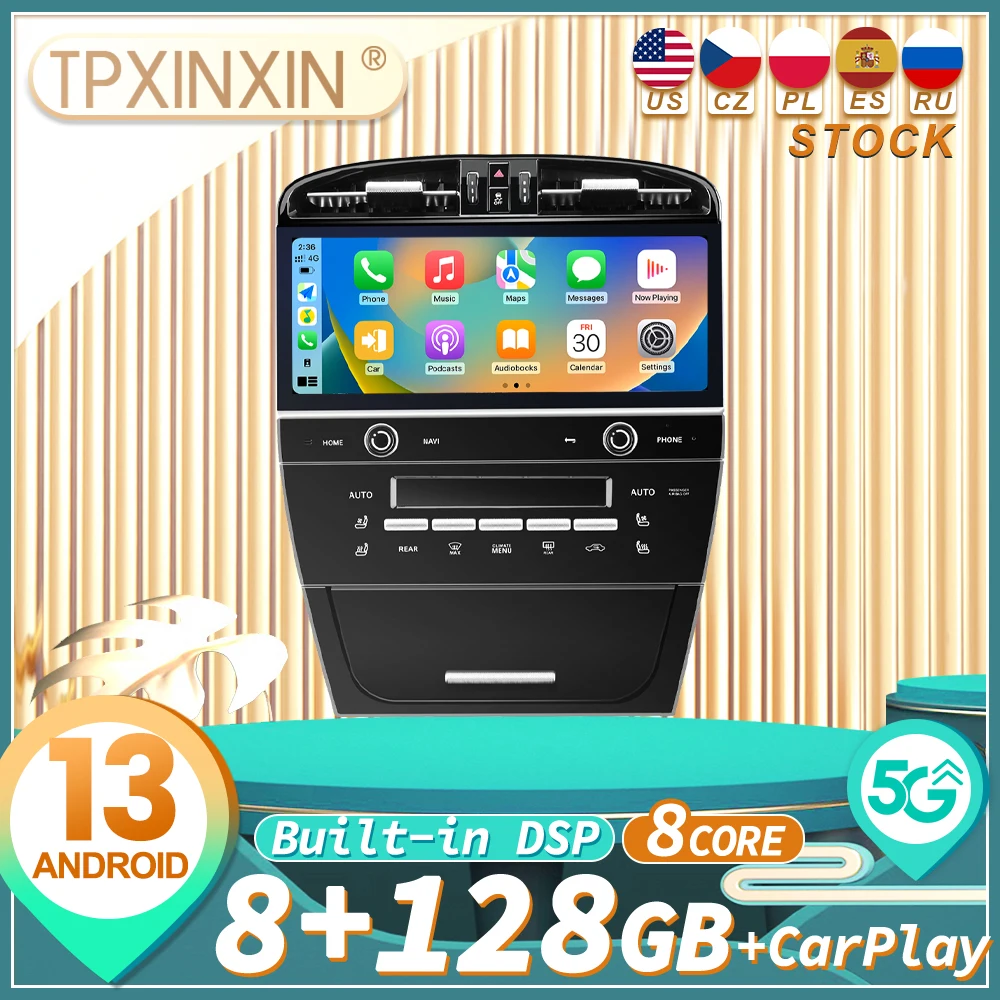 Для Porsche Cayenne 2003 2004 2005 2006 2007 2008 2009 Android автомобильный радиоприемник мультимедийный