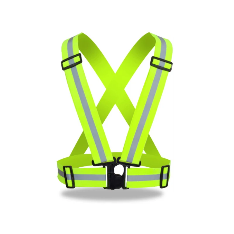 

Outdoor Adjustable Safety Vests Night Walking Highlight Reflective Vest Lightweight Biking Safety Straps Waterproof Running Gear