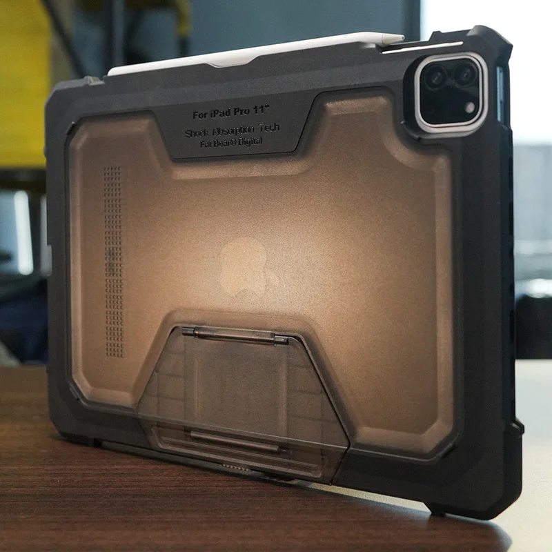 Фото FATBEAR [для Apple iPad Air 6 11 дюймов 13 дюймов M2 2024] тактический военный класс Прочный противоударный армированный буфер мягкий чехол №1