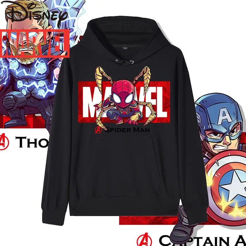 

Disney Marvel 10th Anniversary Joint Avengers 4 Iron Man Captain America Trendy Hoodie Men's Hooded Clothes