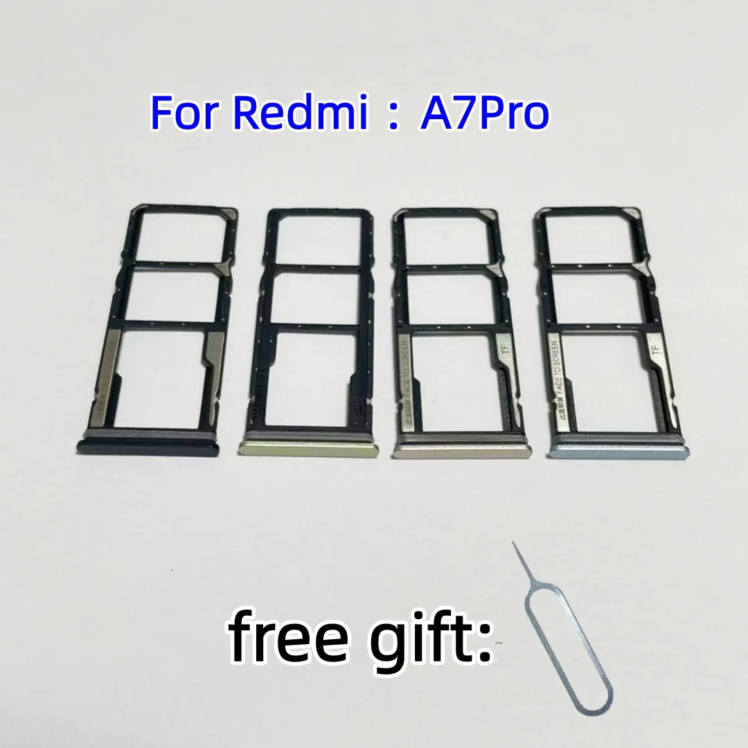 Фото Лоток для SIM-карты и SD-карты для Xiaomi Redmi A7 Pro 25128RN17Y 25128RN17A, запчасти для ремонта, держатель для чип-карт, выдвижной лоток, гнездо для карт №1