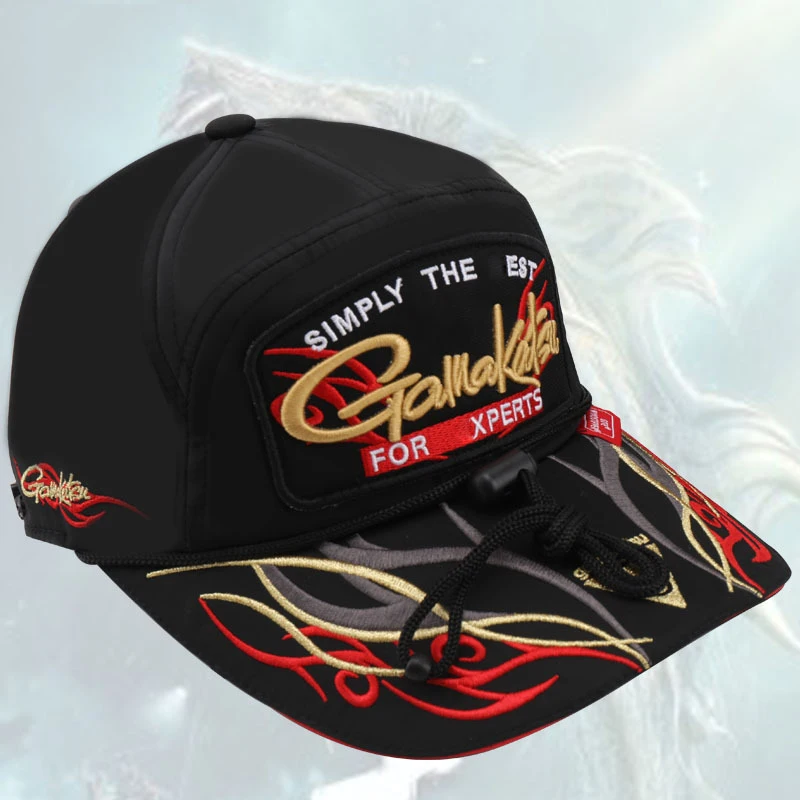 Gamakatsu Fishing Caps Baseball Cap Outdoor Sport Adjustable Fishermen Hat Breathable Sunshade Waterproof Bucket Hat for Man