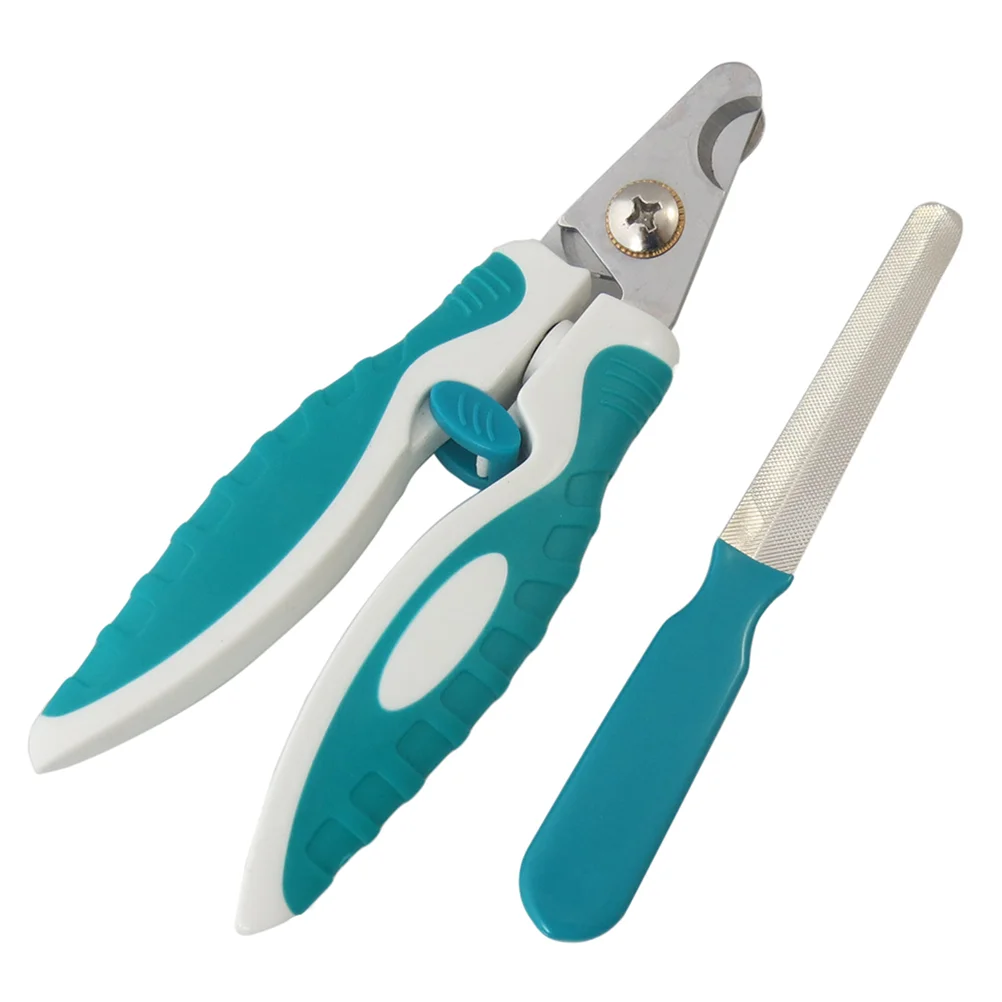 

2pcs Stainless Steel Nail Trimmer Nail Clipper Nail Cleaning Tool Nail Files for Dog Pet Cat