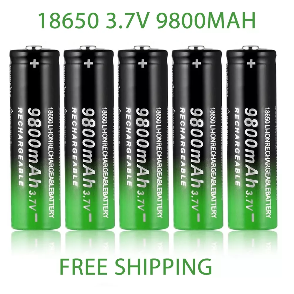 

2021new fast charging 18650 battery high quality 9800mah 3.7V 18650 Li ion battery flashlight charging battery + free delivery
