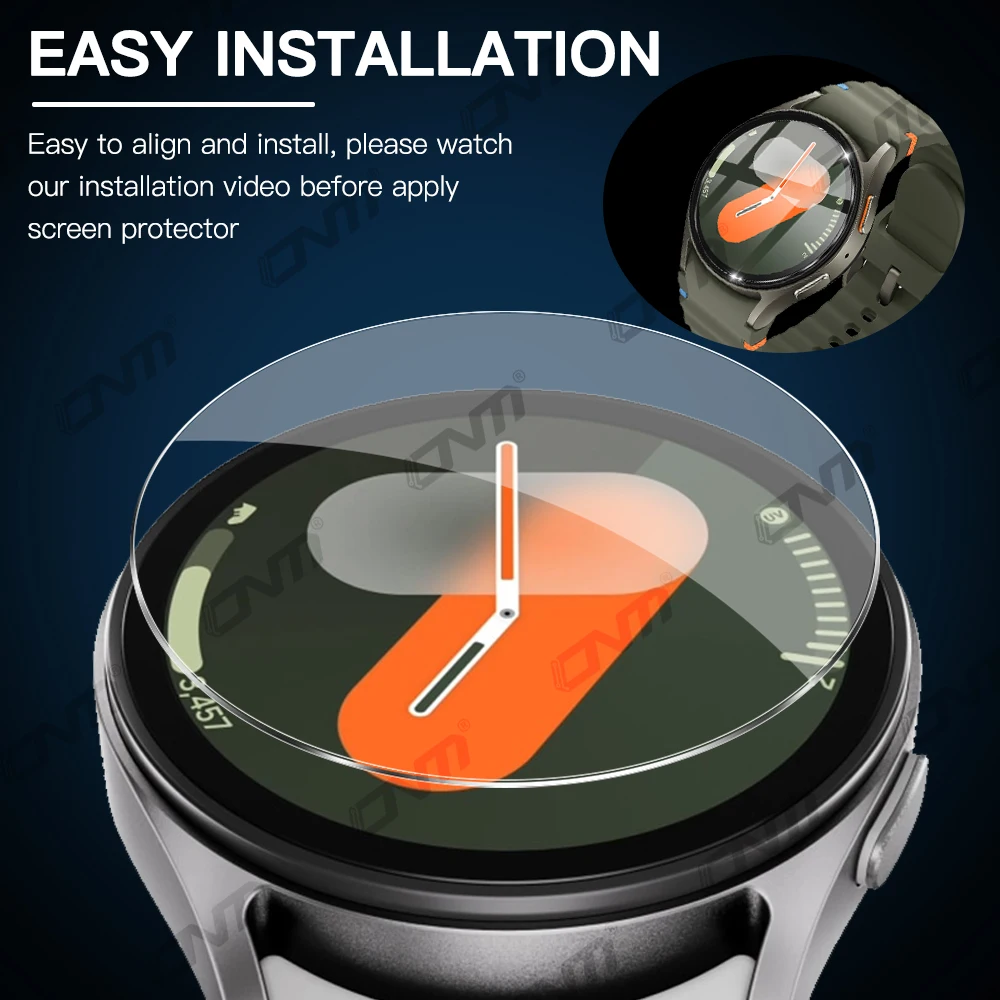 Защита экрана для Samsung Galaxy Watch 7 6 5 Series быстросъемная стеклянная пленка с защитой