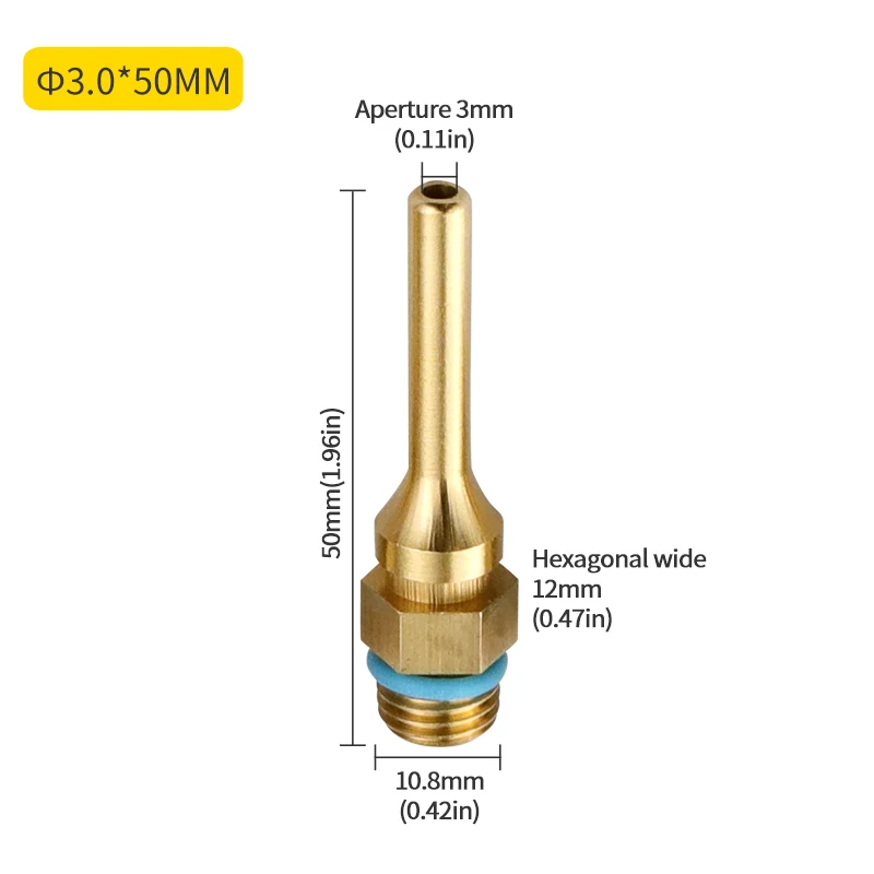 Насадки для термоклеевого пистолета, клеевой инструмент, рот, универсальный 34x2,0 мм 50x2,0 мм 50x3,0 мм 70x2,0 мм x мм