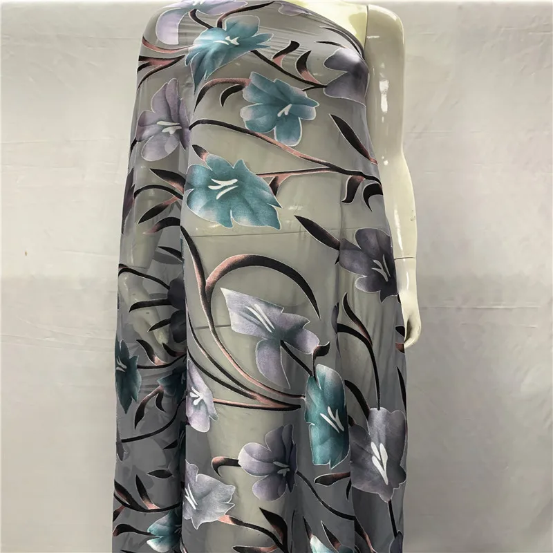 

5 yards! most beautiful Silk lace Fabric Satin For Dress new arrival African silk fabric good quality LXE080103