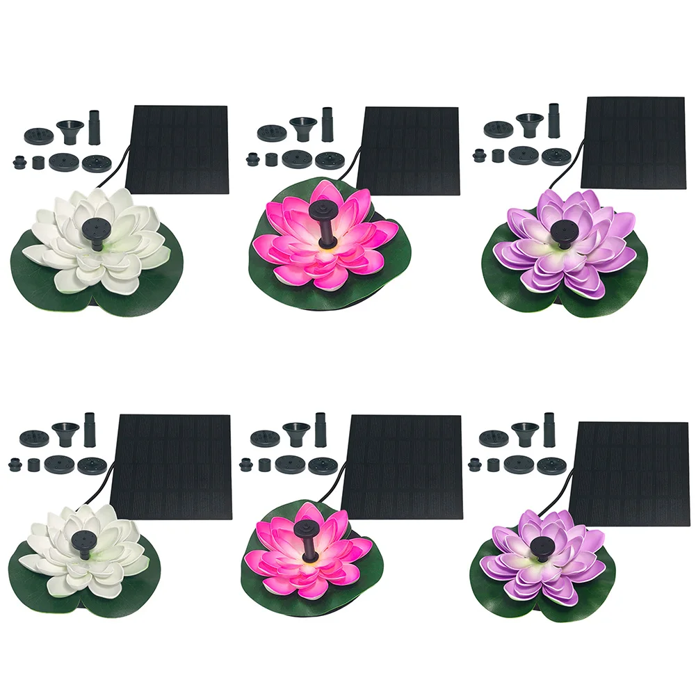 Фонтан-водопад в форме лотоса 20000 часов работы на солнечной батарее 2 5 Вт