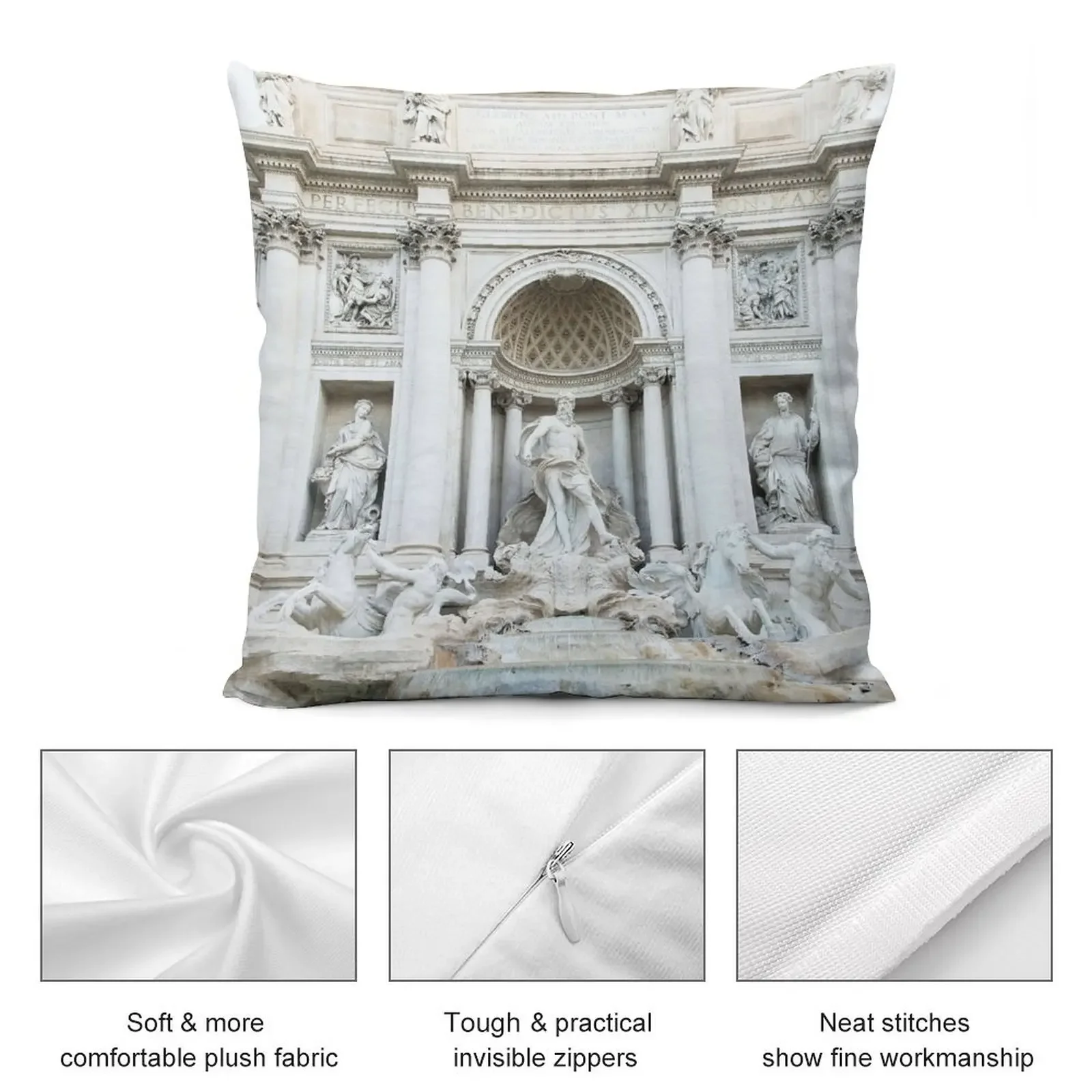 Фонтан Треви в Риме # 1 путешествие стена Художественная декоративная подушка