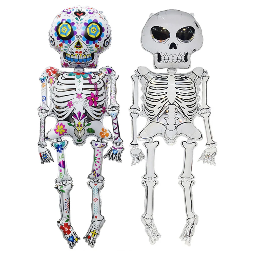 

Halloween Skull Balloon Jumbo Skull Foil Balloons Ghost Festival Party Decoration Halloween Role Playing Props Children's Toys