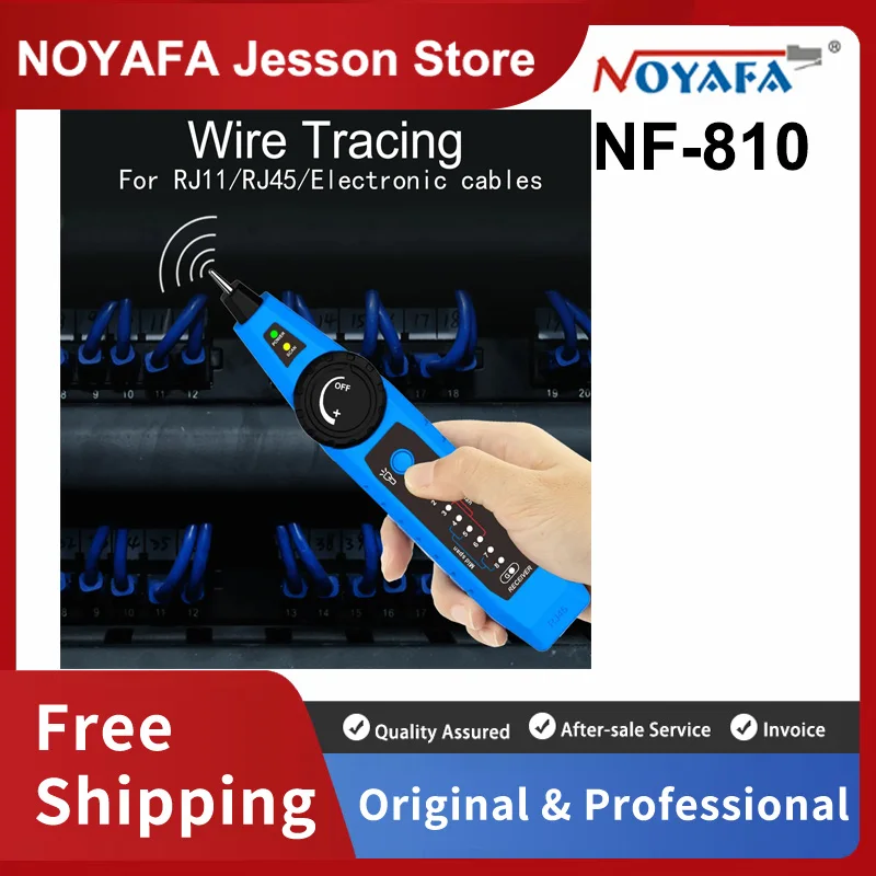 

NOYAFA NF-810 Network Cable Tester PoE cat5 cat6 Lan Utp Anti-Interference Line Finder RJ45 RJ11 Wire Telephone Ethernet Tracker