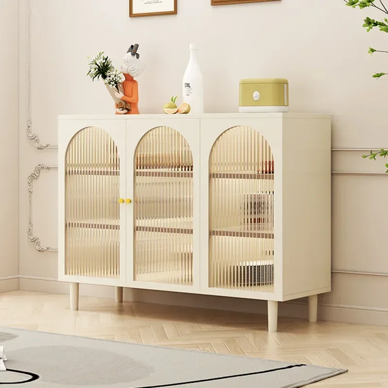 Экономия пространства боковой кухонный шкаф угловой буфет скандинавский белый