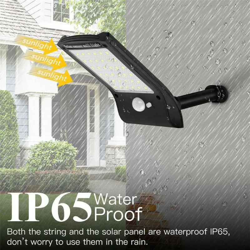 

4PCS Solar Lamp Outdoor Garden 36 LED Remote Control Motion Sensor Lights Street Solar Lighting Wall Solar Lamp LED Light