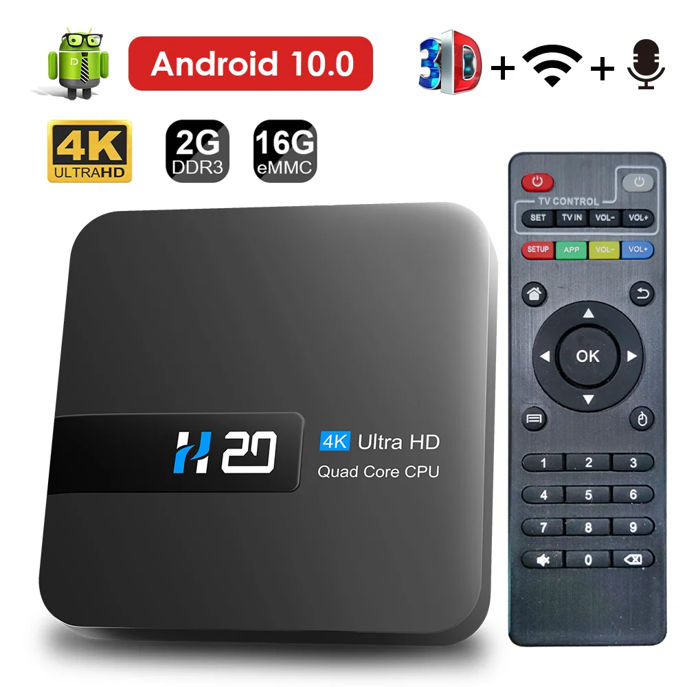 Android 10.0 2gb 16gb 4k Hd H.265 Media Player Tv Box Androi