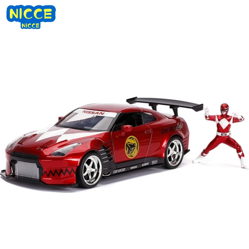 

Nicce 1:24 2009 Nissan GT-R Dinosaur Team Diecast Metal Model Car Alloy Car with Dolls Toys Gift Collection Z44
