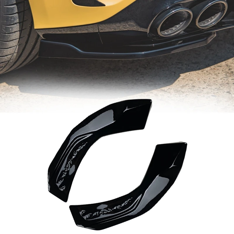 

2Pcs Rear Side Splitters for Mercedes-Benz Hatchback W177 A35 A45 AMG 2019+ Rear Bumper Lip Diffuser Splitter Spoiler