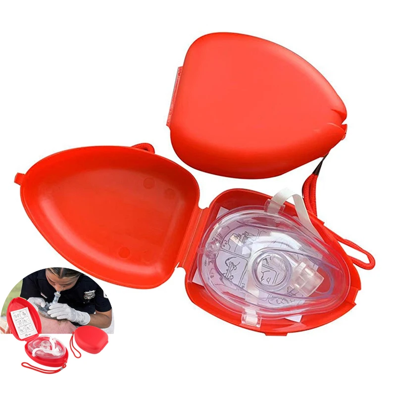 

Artificial Respiration One-Way Breathing Valve Mask First Aid CPR Training Breathing Mask Protect Rescuers Mask Accessories
