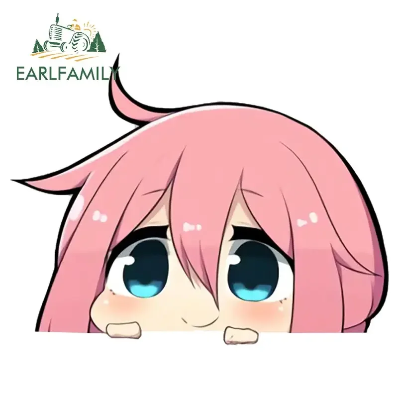 

EARLFAMILY, 13 см, милые аниме наклейки для автомобиля, виниловые автомобильные наклейки для кемпера, наклейки для окон, мотоциклов, лобового стекла, RV, JDM, декор для фургона