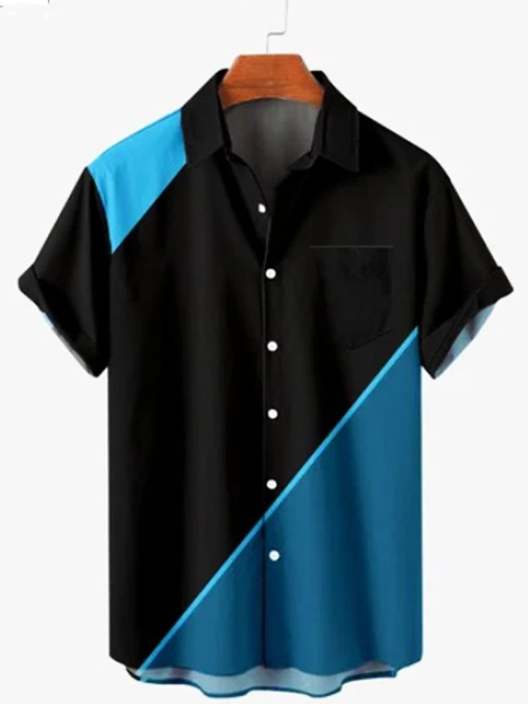 

Футболка мужская с графическим принтом, повседневная простроченная простая пляжная рубашка для отпуска, лето