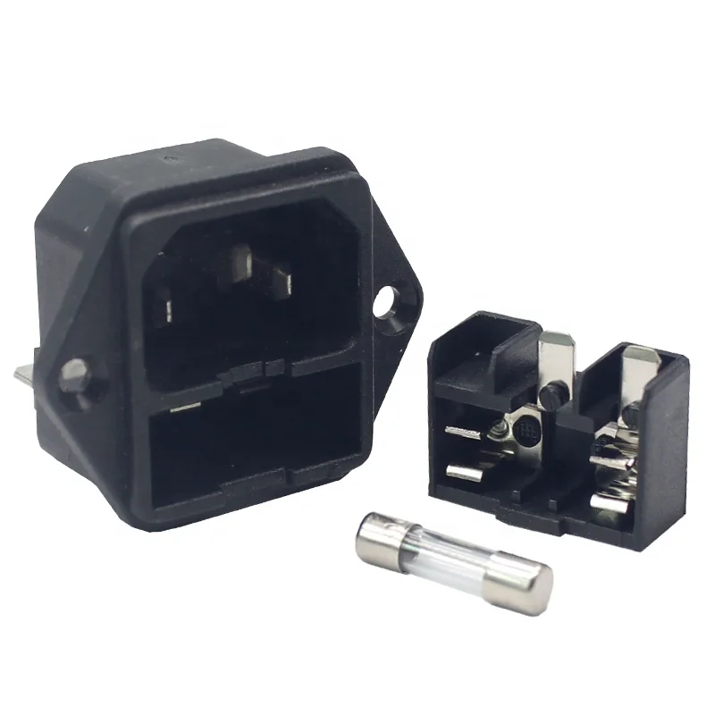 

IEC320 C14 JR-101-1F screw type fuse connector socket for 3D printer