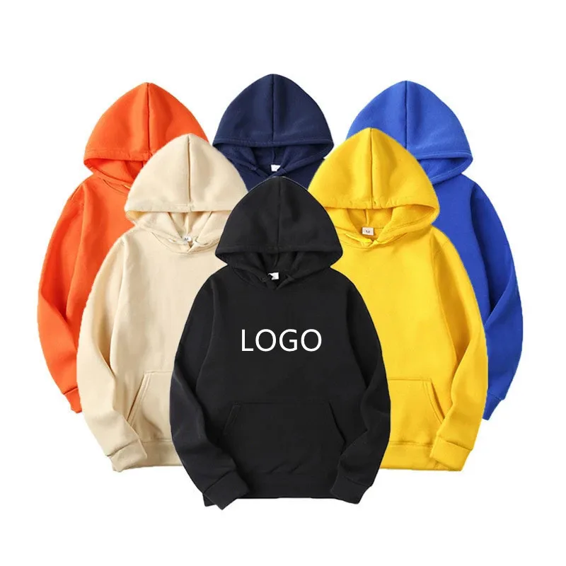 Custom LOGO Men Pullover Hoodies Sweatshirts Spring Fall Fashion Winter Street Wear Unisex Blank Hoodie Top