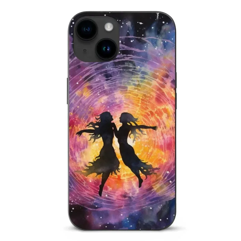 

Phone Case For Apple IPhone 15 14 13 12 Pro Max Case For IPhone 13 12 Mini Celestial Waltz Star Cellphone Cover