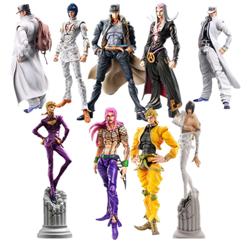 

Anime JoJo's Bizarre Adventure Figure Diavolo Bruno Bucciarati Giorno Giovanna Leone Abbacchio Kujo Jotaro Action Figurine