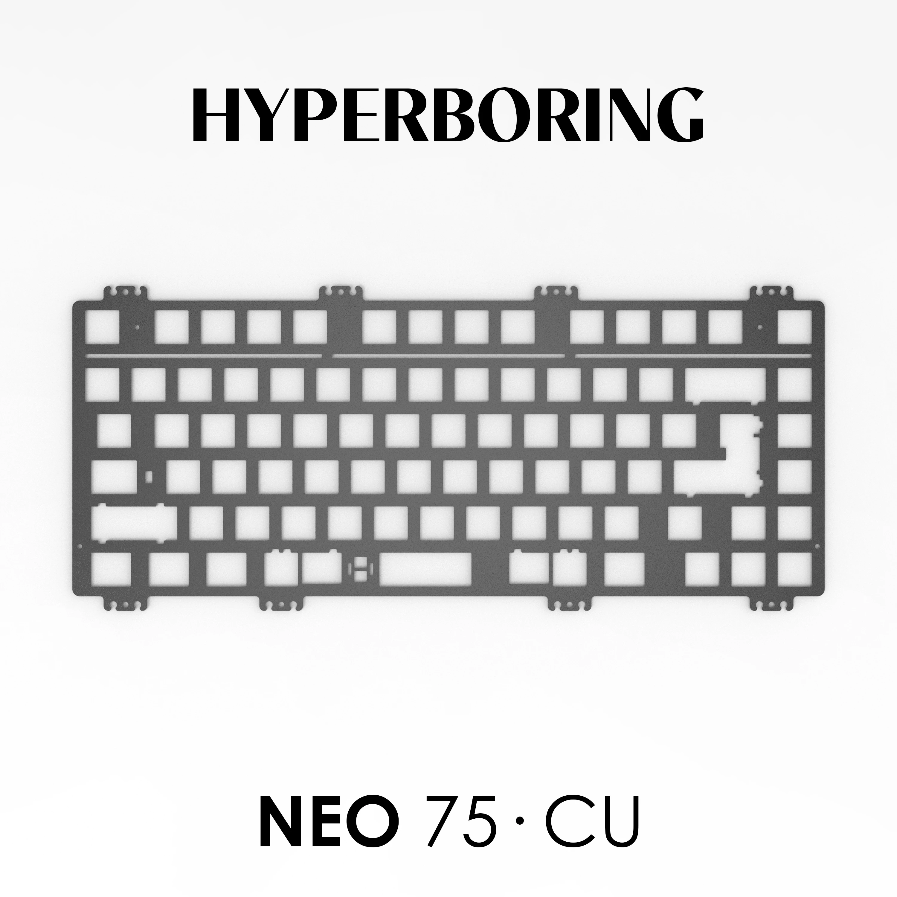 Комплект механической клавиатуры Keebox Hyperboring Neo75 CU позиционирующая пластина