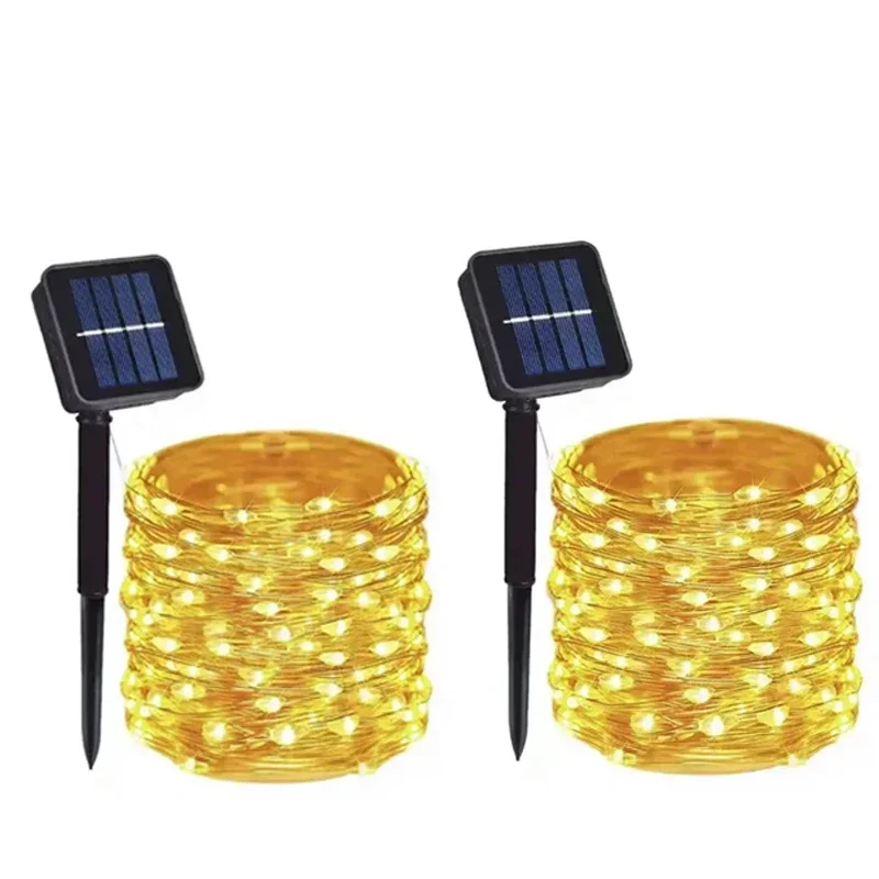 

Солнечные гирлянды Fairy Light 50-300 LED, теплый белый/белый/разноцветный