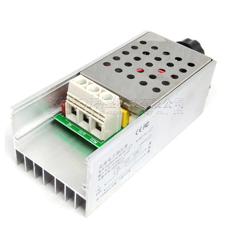 

DHL 40Pcs 10000W 25A Speed Controller SCR Voltage Regulator Dimmer Switch Speed Temperature Control Thermostat AC 110V 220V