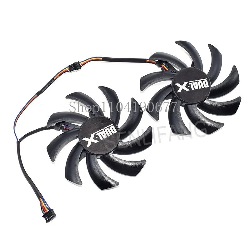 Для Sapphire R9 270X HD7950 Пара охлаждающих вентиляторов FDC10H12S9-C Двойной вентилятор