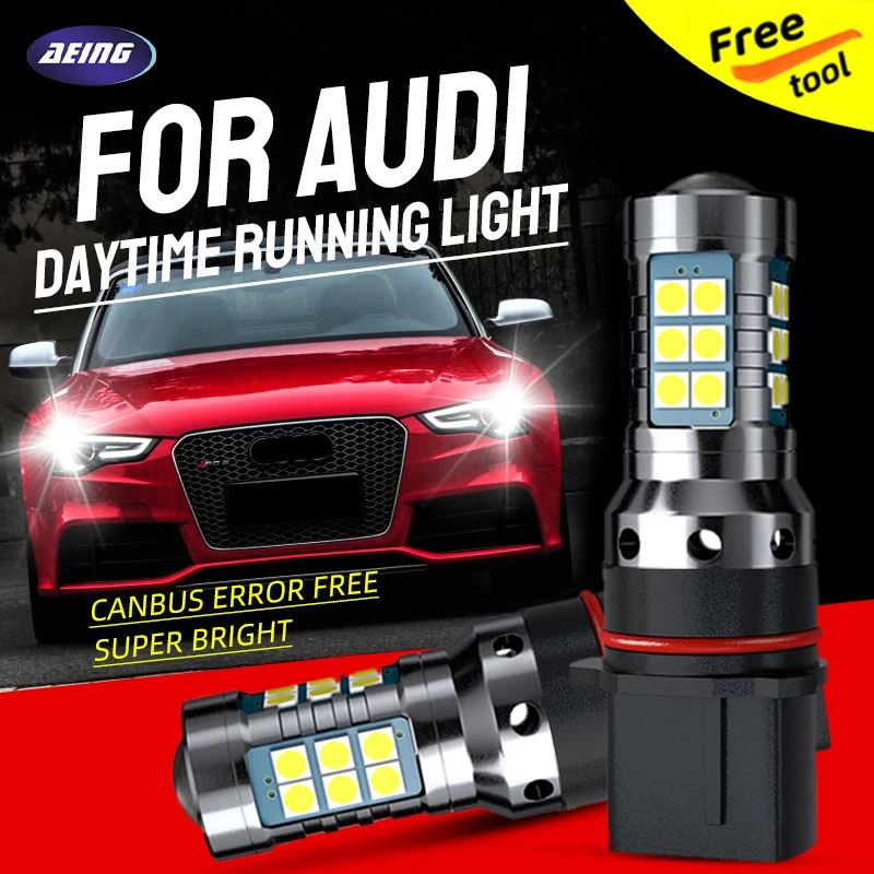 

2pcs PSX26W Car LED Daytime Running Light Blubs DRL No Error For Audi A4 S4 RS4 B8 8K Avant Allroad A5 S5 RS5 Sportback 8T