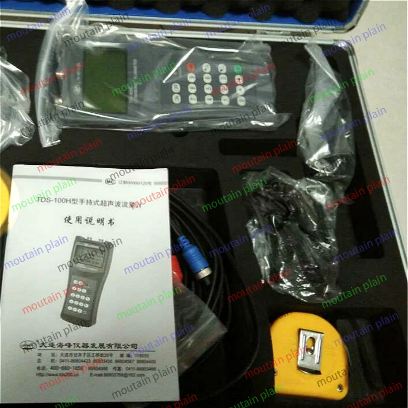 Расходомер для воды портативный ультразвуковой расходомер с зажимом на датчике