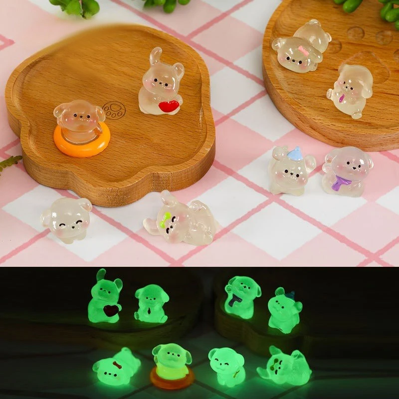 1 комплект светящийся мини-украшение в виде животного мультяшный хомяк утка