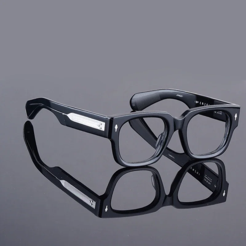 ENZO высококачественные квадратные ацетатные солнцезащитные очки мужские