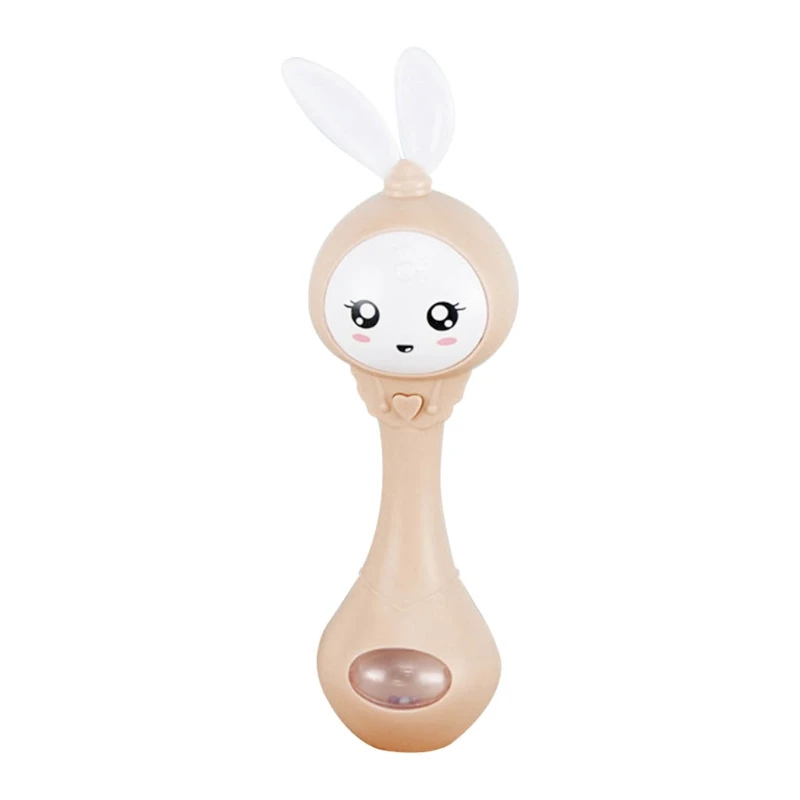 Baby Rattle Toys Animal Cute Rabbit Hand Bells Kids Cartoon Rabbit Toys Sleeping Accompany Animal Shaped Tumbler Rattle