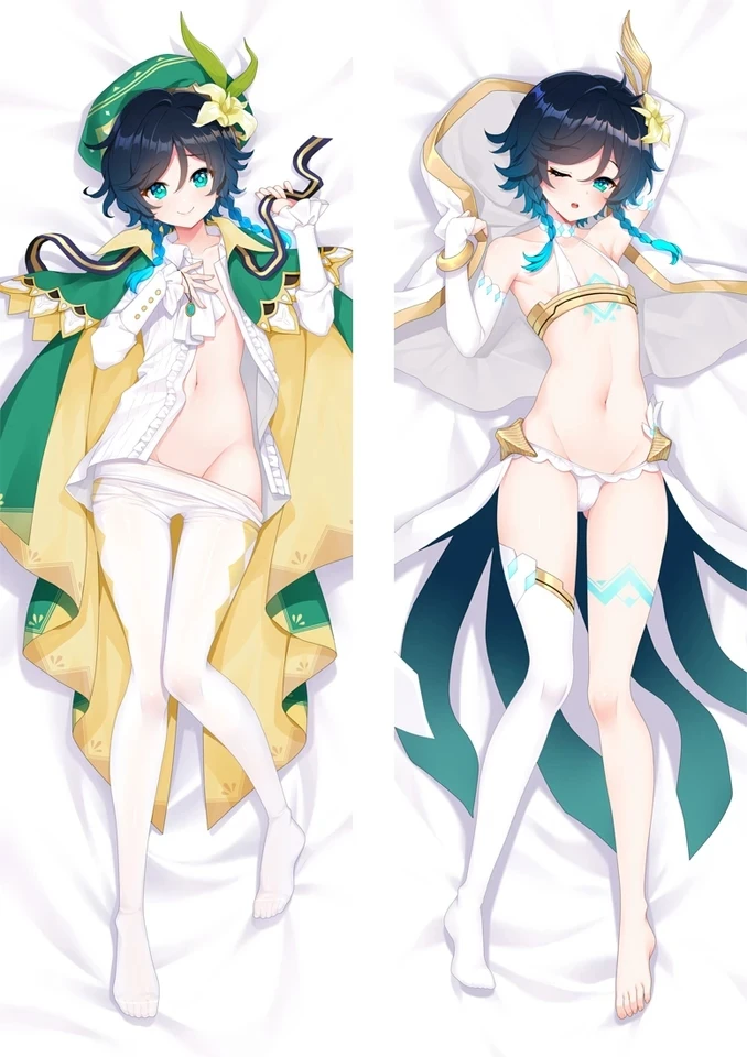 

Dakimakura Anime venti (genshin impact) Double-sided Print Life-size Body Pillow Cover