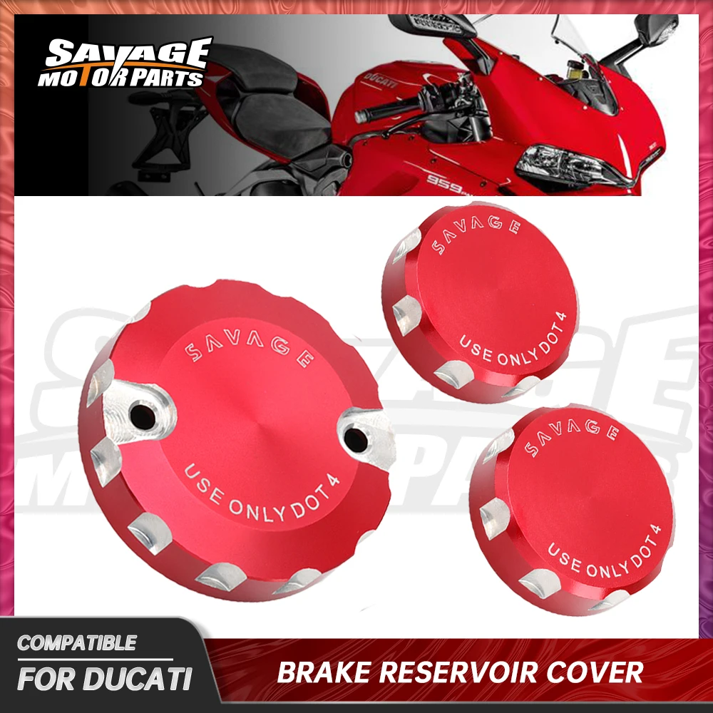 

For DUCATI Panigale V4 V2 Front Rear Brake Clutch Reservoir Cover 899 959 1199 1299 S/R Motorcycle Parts Oil Fluid Cylinder Cap