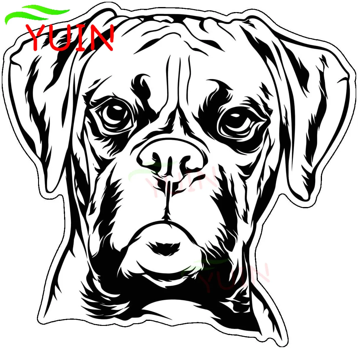 

YUIN Car Stickers Cute Melancholy Dog PVC Cars Decoration Accessories Stickers Creative Waterproof Sunscreen Cover Scratch Decal