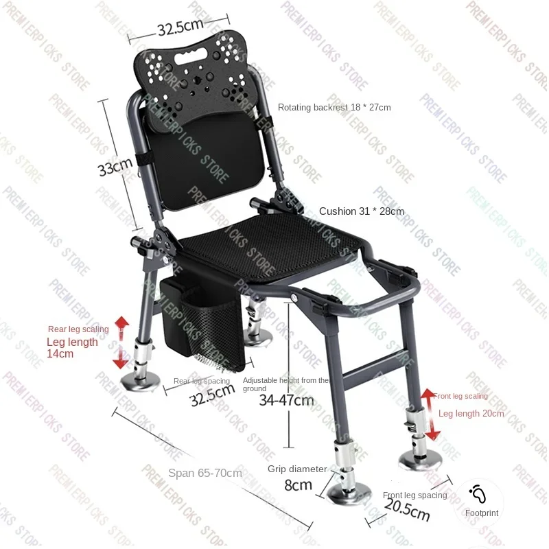 Портативная складная многофункциональная лампа для рыбалки легкое настольное