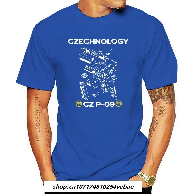 

New CZ USA SHIRT 2 SIDE CESKA ZBROJOVKA LOGO P 09 ARM GUN PISTOL MEN BLACK T SHIRT(2)