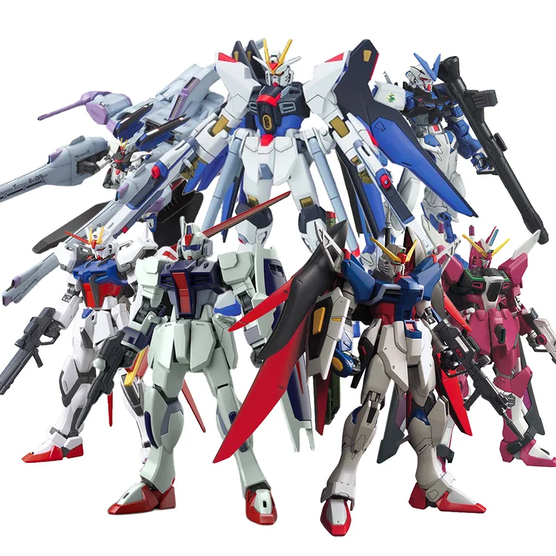 

Action doll Genuine Bandai assembled model HG SEED assault free pulse infinite justice pulse gun battle Zaku heretical legend