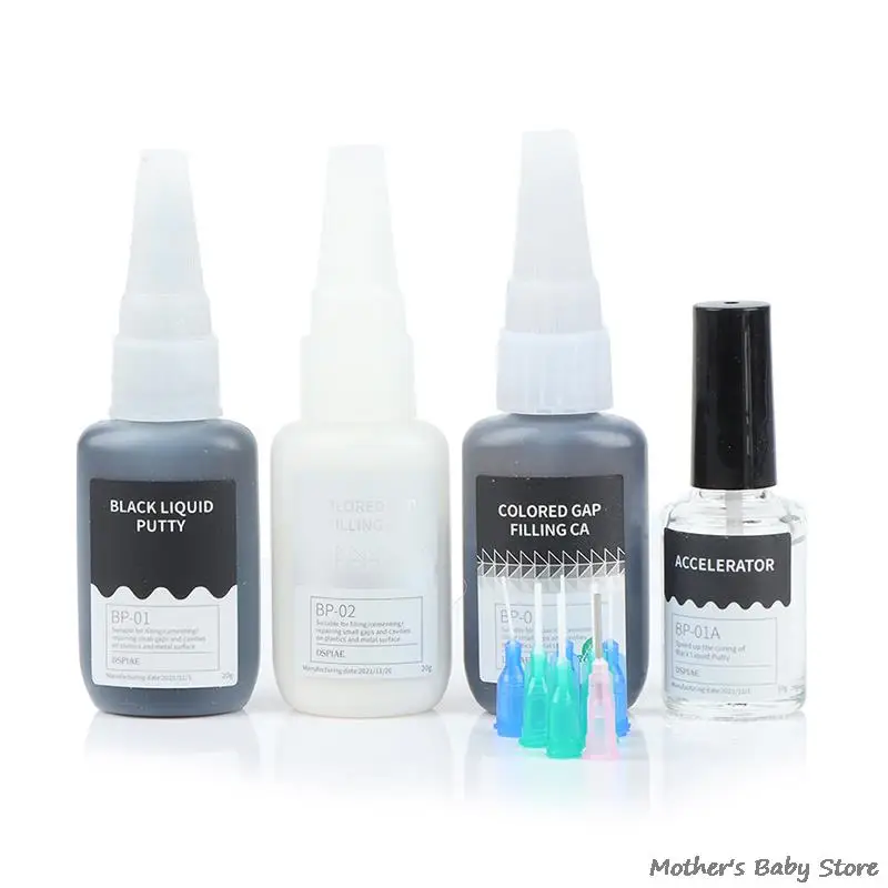 

1 шт., набор черно-белых жидких шпатлевок, модель, бесшовное наполнение, специальный комплект для наполнения жидкостью, хобби, строительные и...