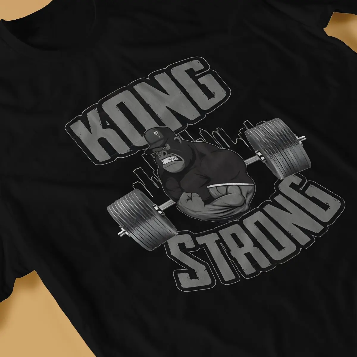 Мужская футболка кроссфита KONG STRONG модная хипстерские толстовки в стиле