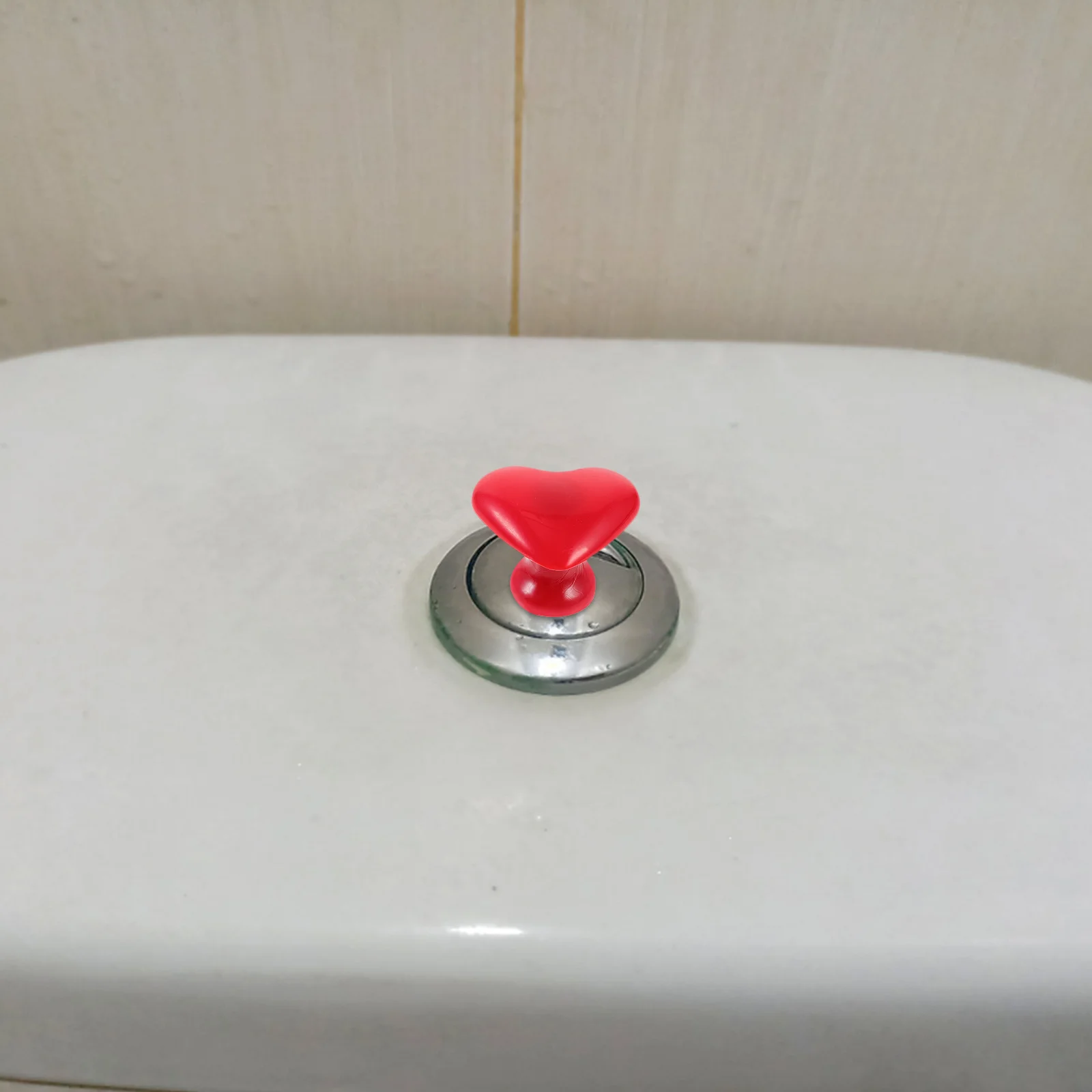 

10 Pcs Toilet Flush Button Decorative Helper Assistant Tool Home Fittings Drawer Bathroom Push Tank Abs Tops Heart Parts