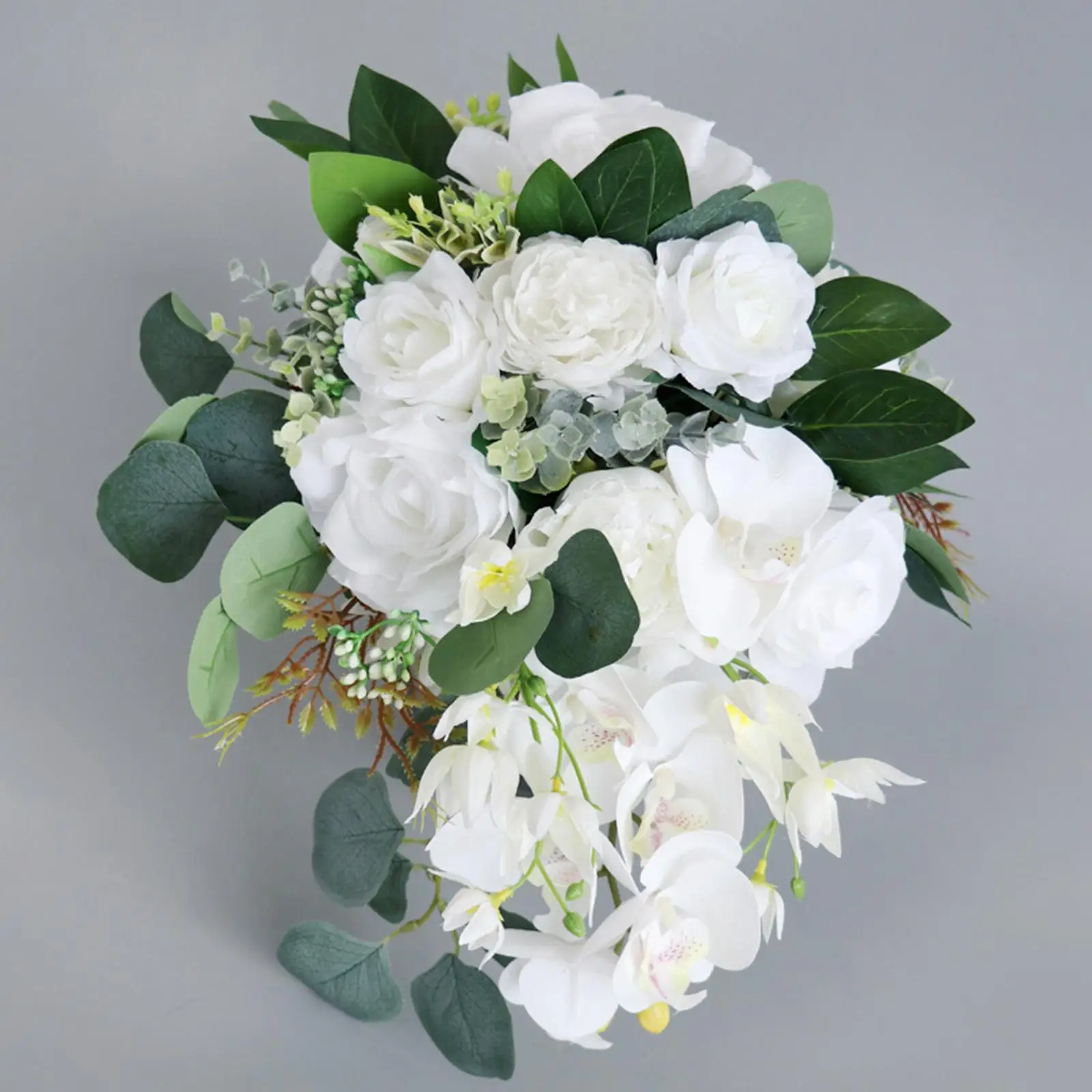 

Artificial Bridal Holding Flowers Wedding Bride Bouquet Bride Hand Flower for Ceremony Party Bridal Decorations Supplies