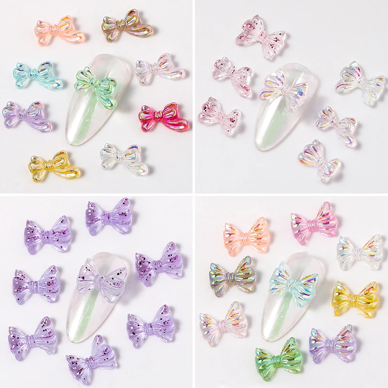 

20 шт./партия, декоративные бабочки для дизайна ногтей