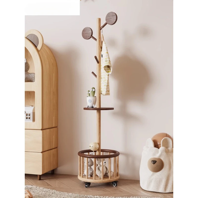 Детская деревянная корзина для белья многофункциональная простая креативная