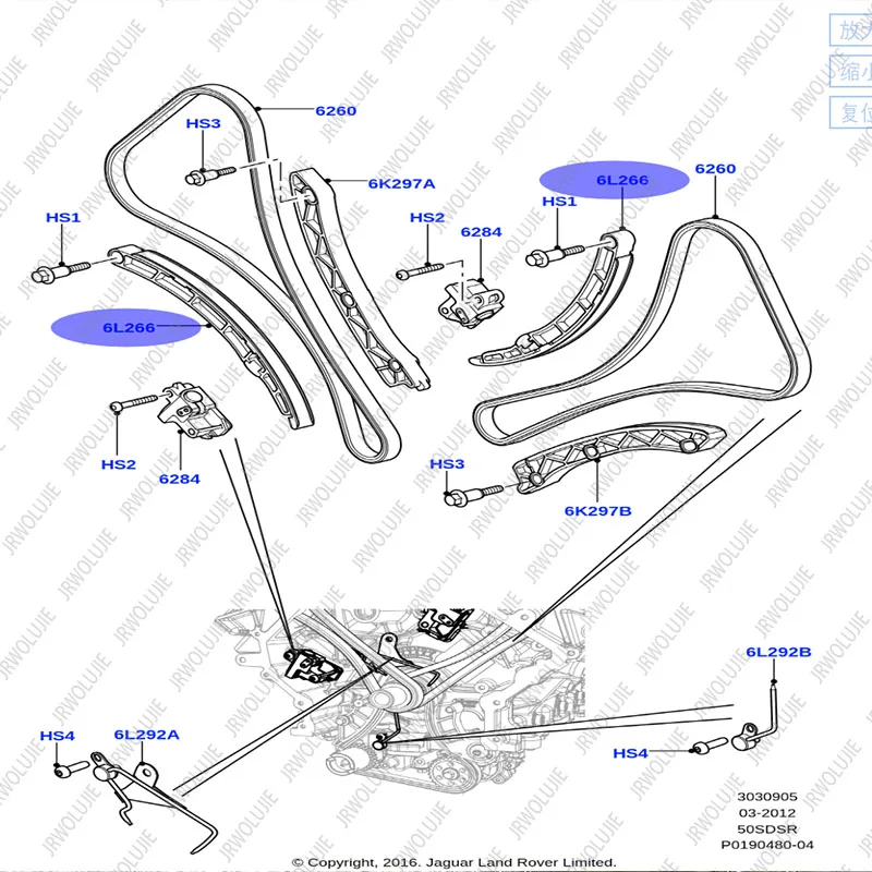 LR 051013 / ЛР 095472 /LR 051011 051012 032048 для всех моделей Jaguar Land Rover бензина 3.0/5.0 OEM