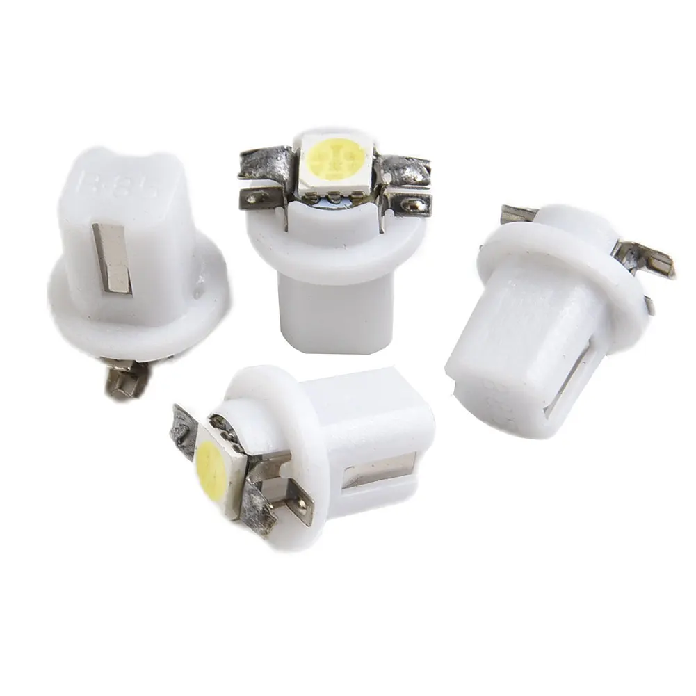 

10 шт., Автомобильные светодиодные лампы T5 SMD 5050 SMD T5 B8.5D